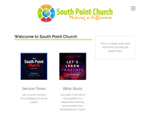 Tablet Screenshot of mysouthpointchurch.com